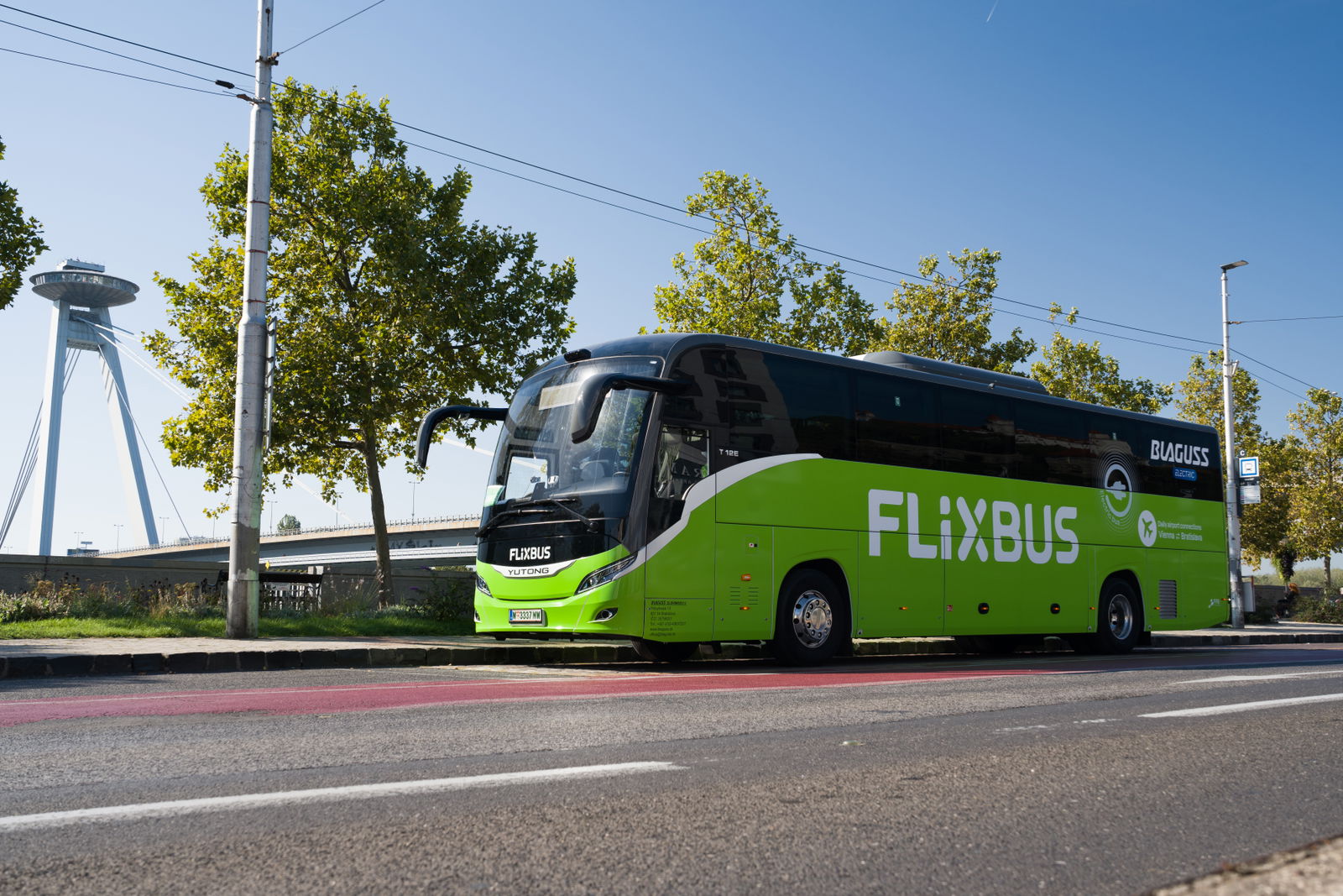 Nyolc Yutong villanybusz állt forgalomba a Flixbus Bécs-Pozsony járatán