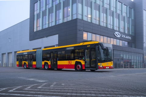 Warsaw orders another 50 Solaris articulated diesel buses suitable for evacuation duties